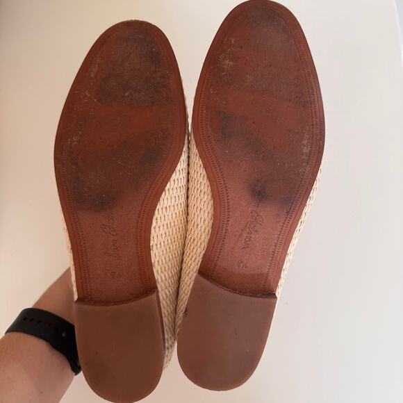 Sam Edelman Loraine Bit Loafer in Cream Linen Raffia 8.5 - Picture 9 of 11